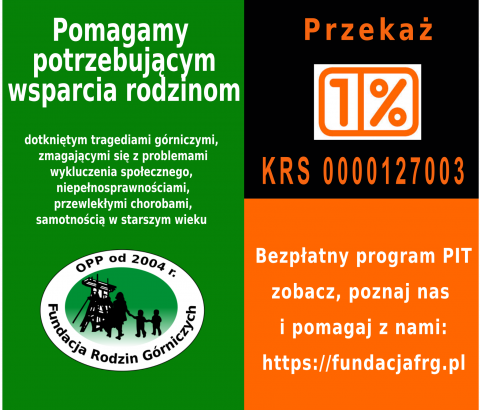 Pomóż poszkodowanym przez górnicze tragedie - Przekaż 1% podatku