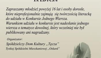 konkurs jednego wiersza 